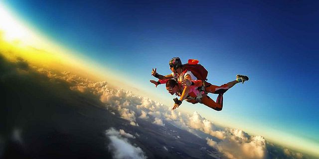 Mauritius sky diving