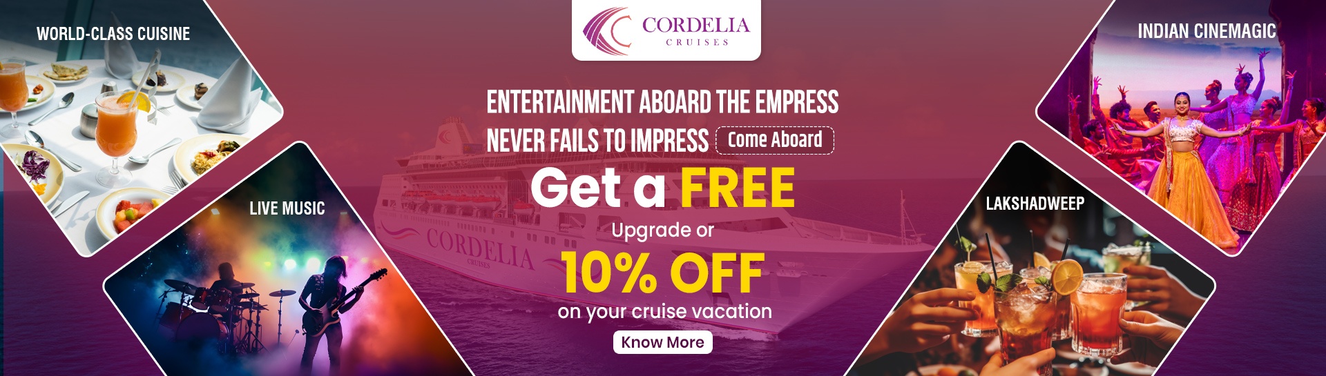 This festive season, explore exotic getaways with Cordelia Cruises