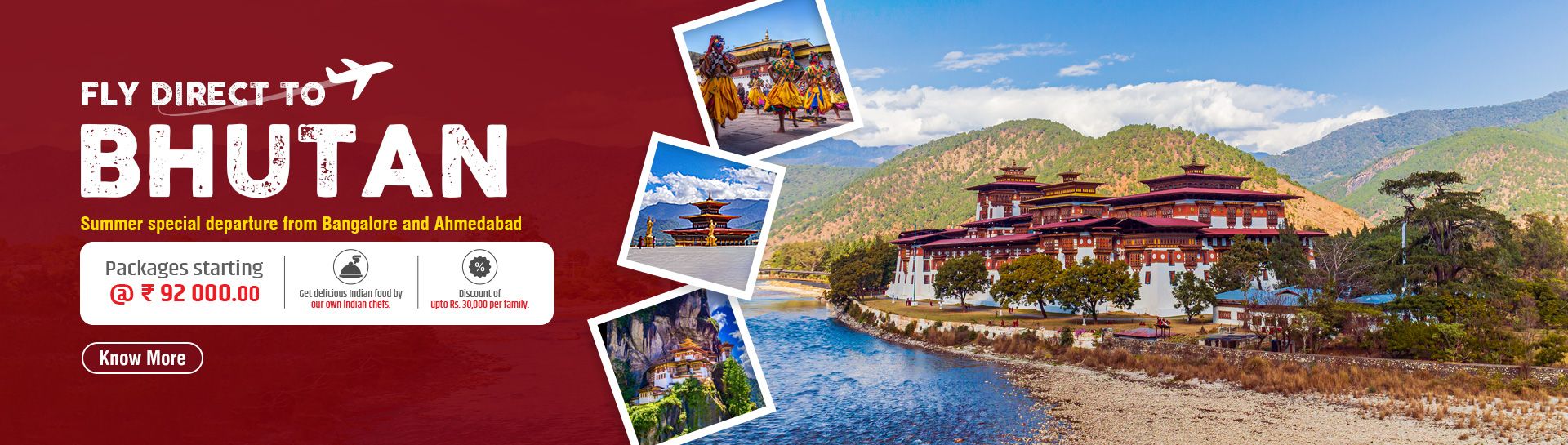 Fly Direct to Bhutan